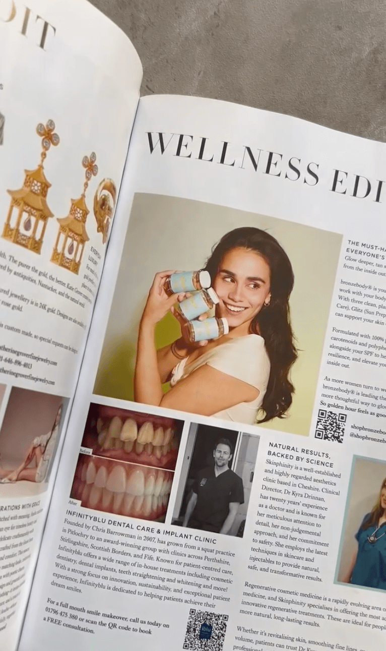 Infinityblu article in Harper's Bazaar
