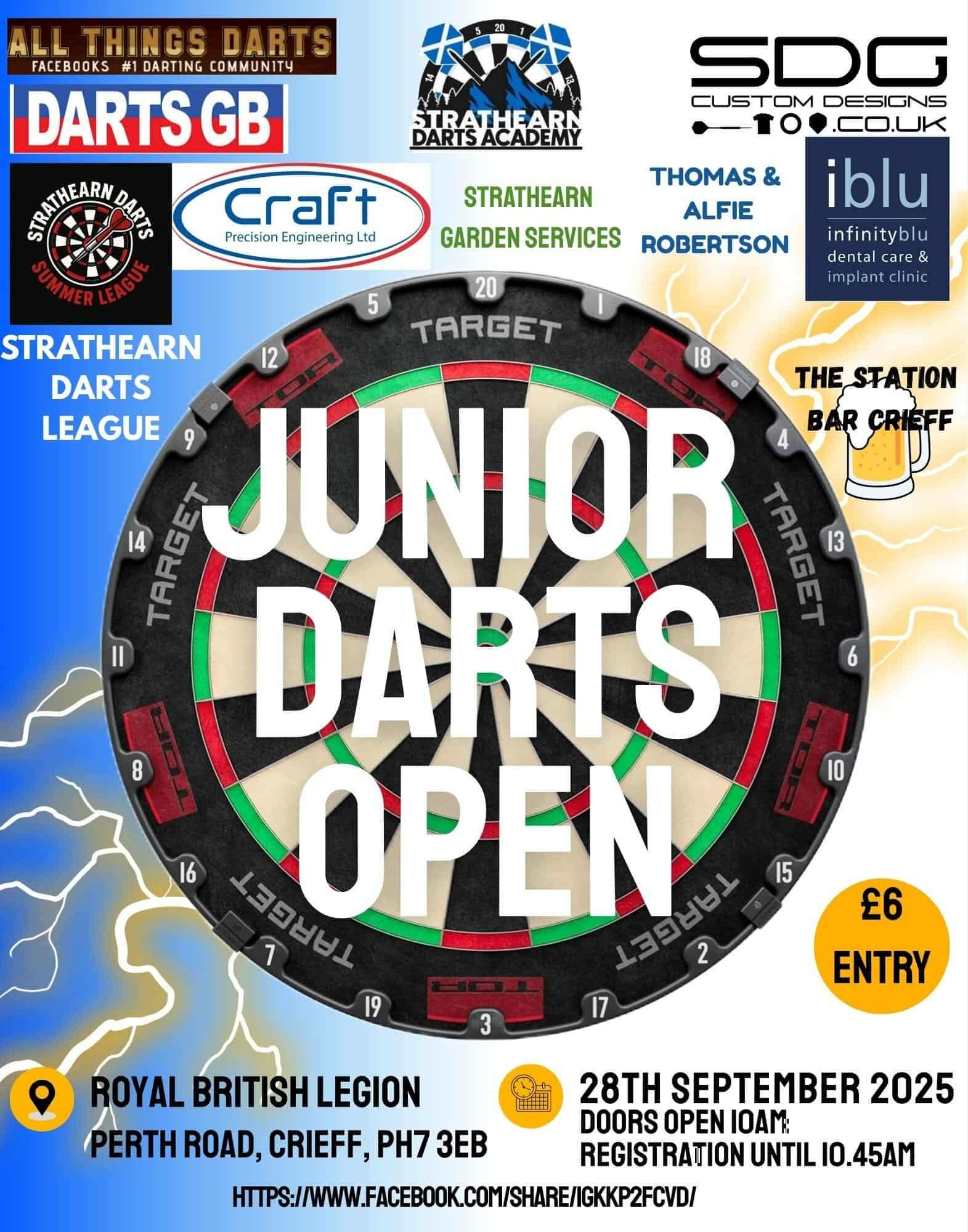 Darts Academy event poster