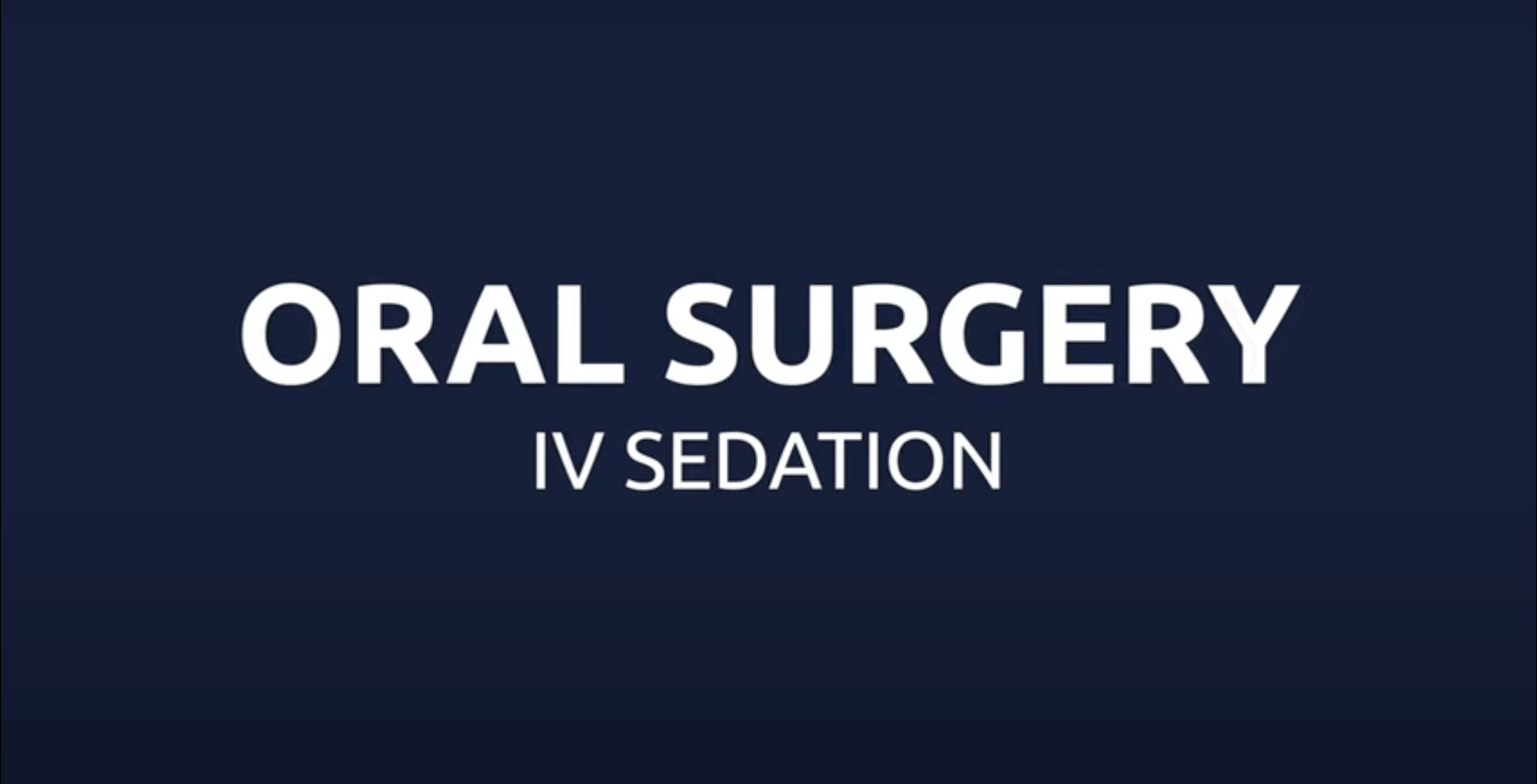 FAQ - IV Sedation