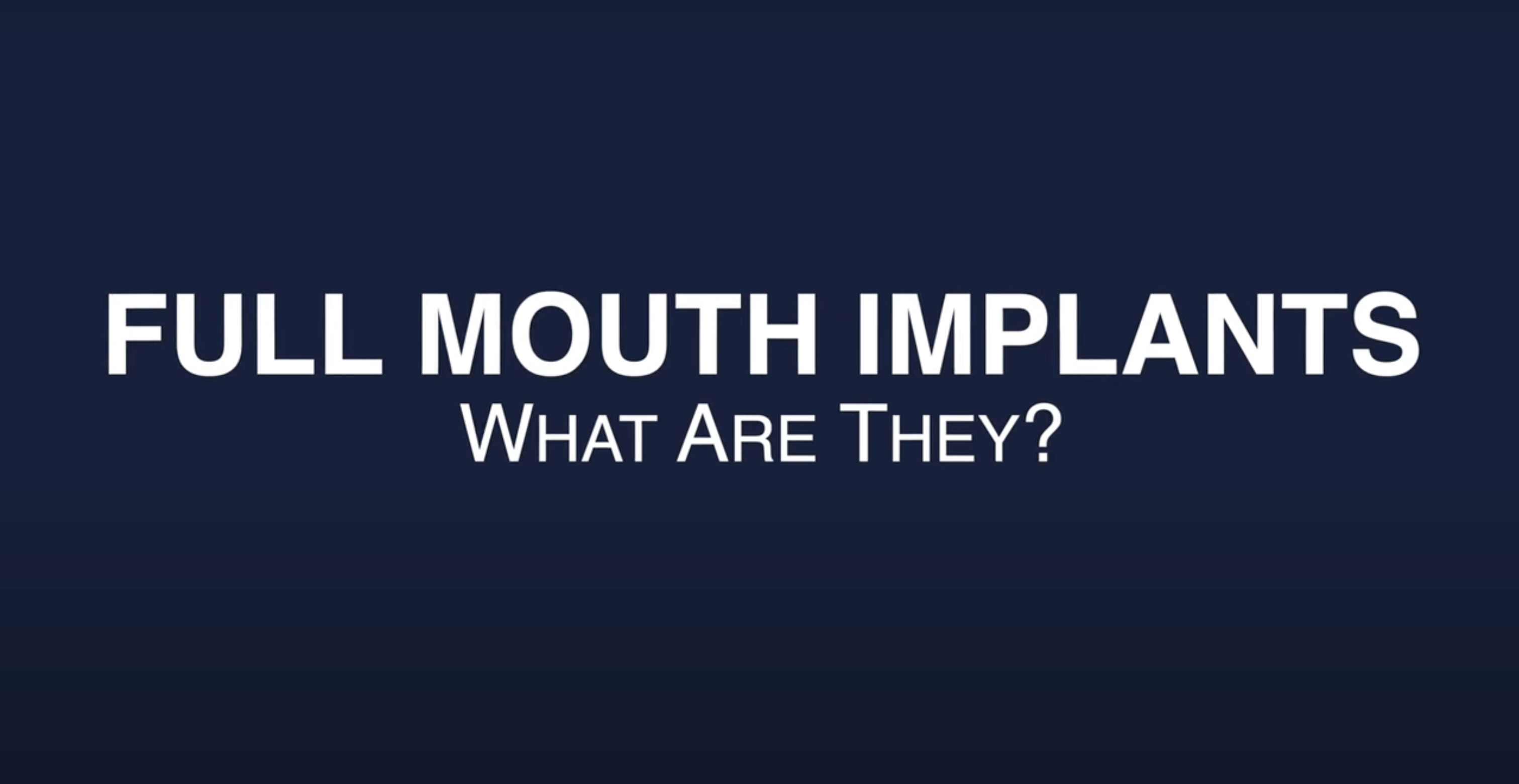 FAQ - What are implants?
