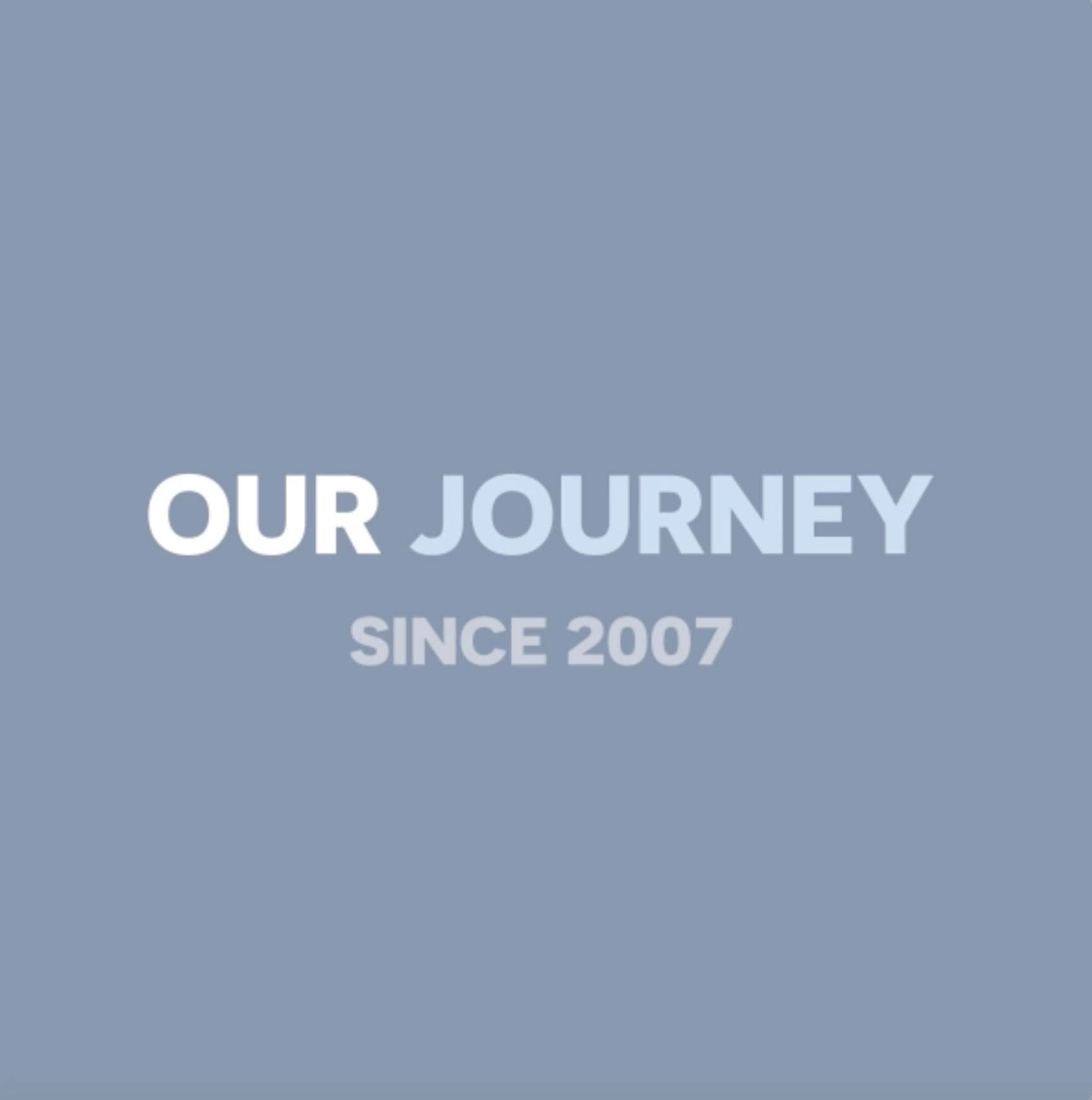 Our Journey Since 2007